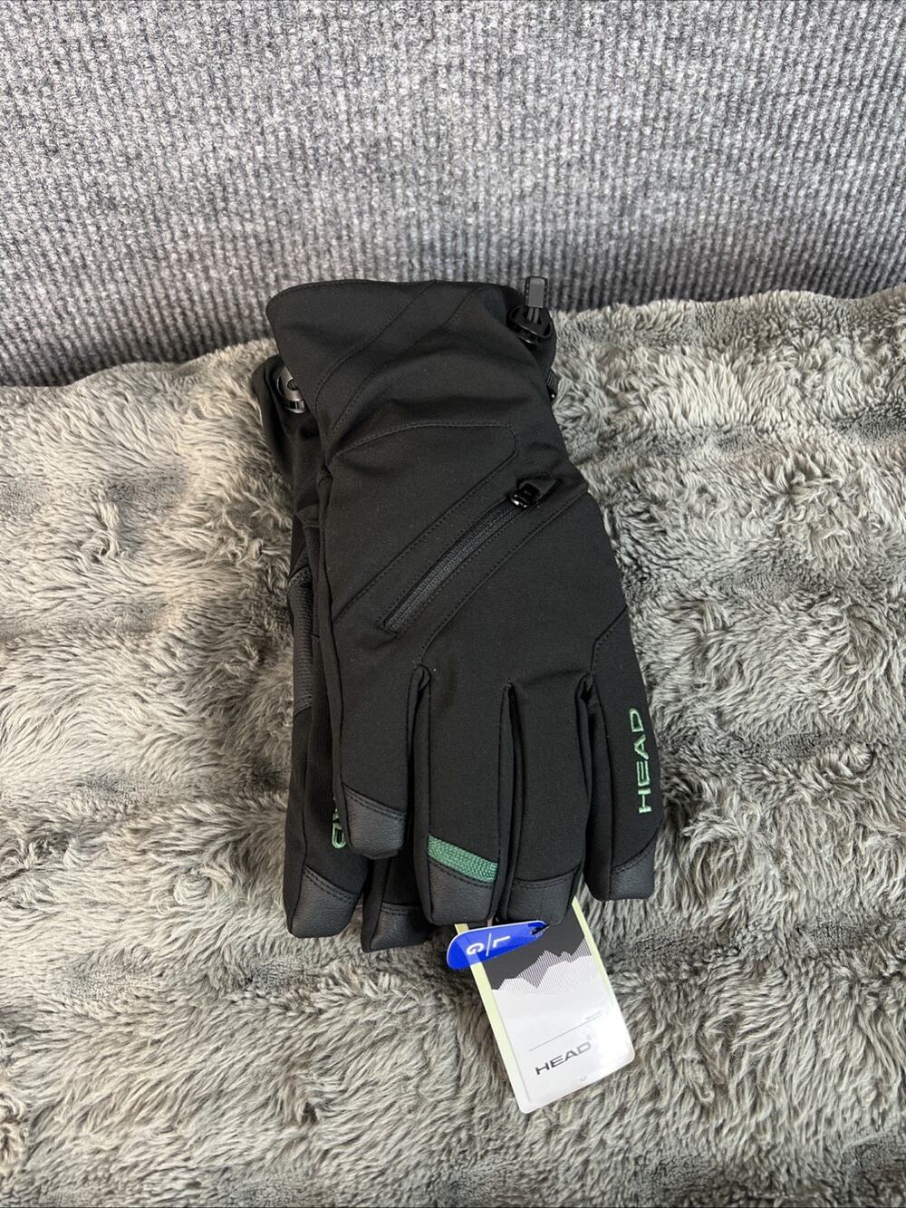Head DuPont Sorona Men’s Ski Gloves Black Size Large Outdoor